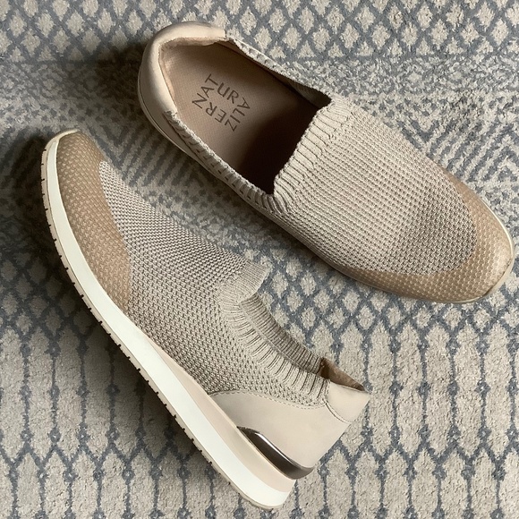 Naturalizer Shoes - Naturalizer Taupe Knit Sneakers 8.5